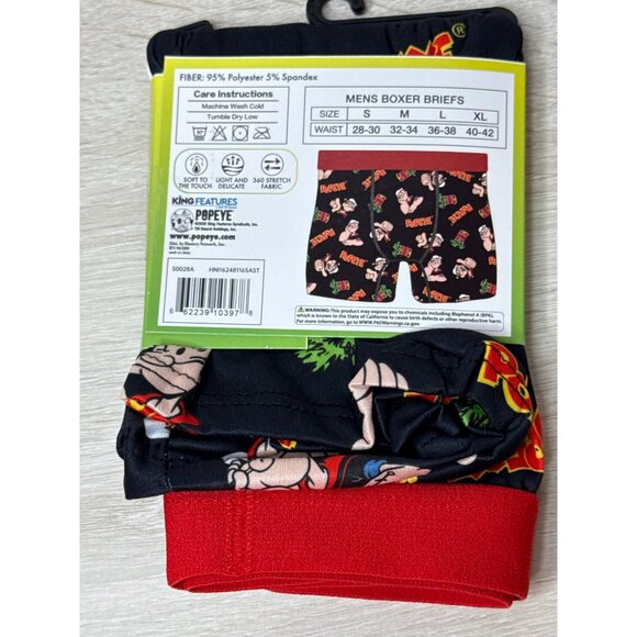 Popeye Boxer Briefs Mens Graphic Novelty Dad Gift Silly Crazy Funny Wild Size XL - Picture 3 of 4